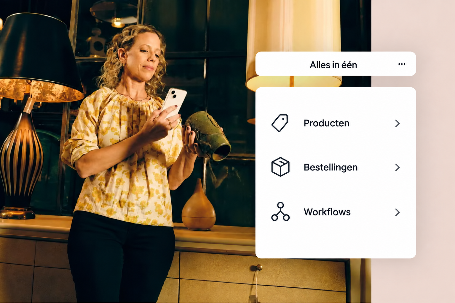 Producten, bestellingen en workflows in één platform