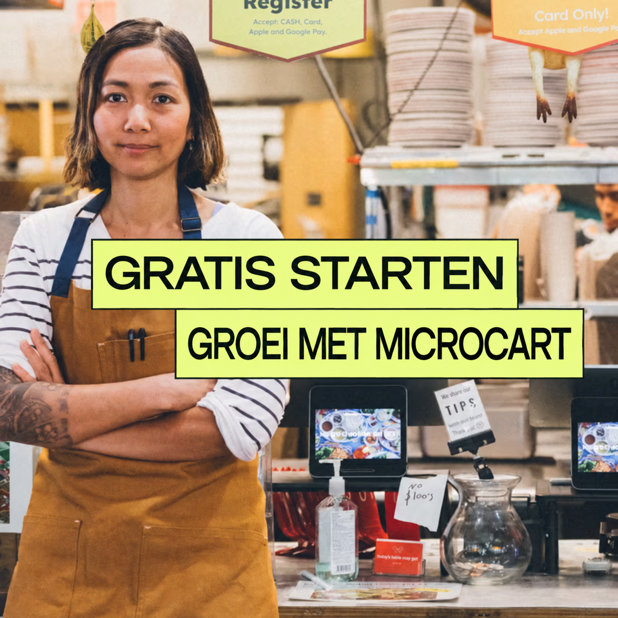 Gratis starten en groeien met Microcart